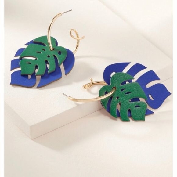 Stella & Dot Color Pop Convertible Floral and Tropical Earrings Rare - Picture 6 of 11